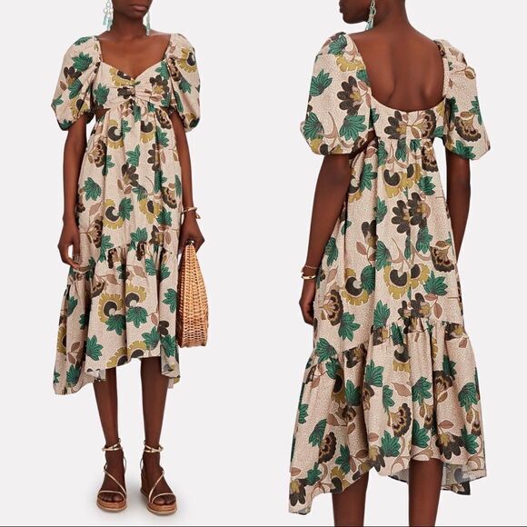 Autumn Adeigbo Womens Midege Dress - Pink Floral Size 14 - Picture 5 of 12